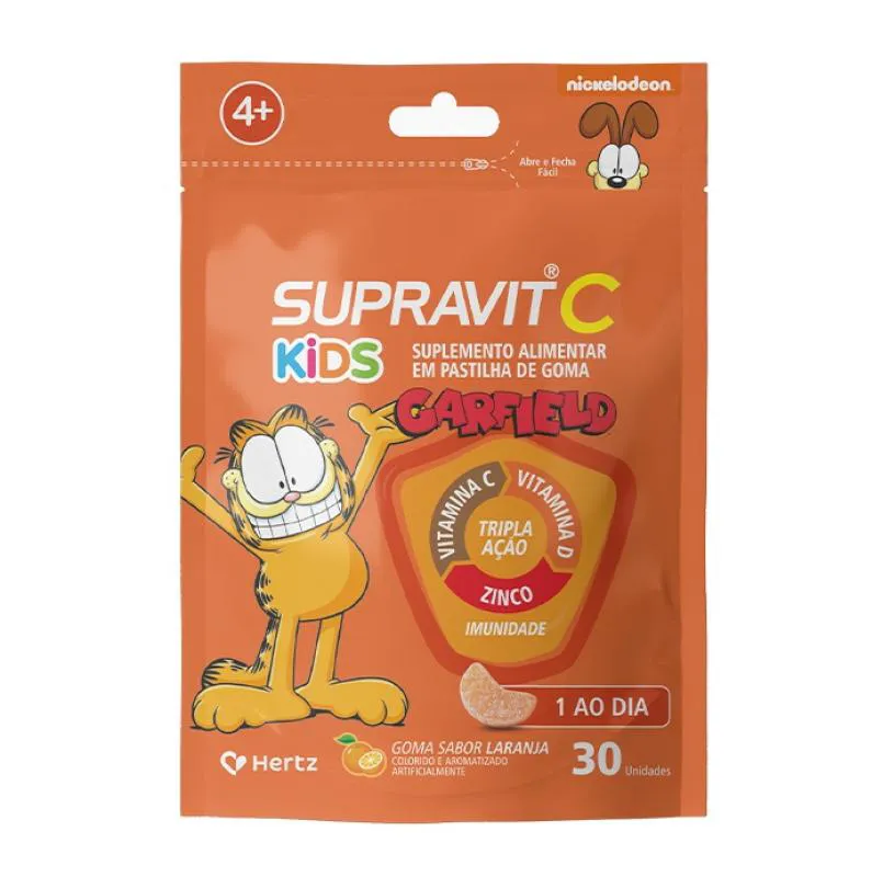 SUPRAVIT C KIDS SABOR LARANJA 30 GOMAS - KLEY HERTZ