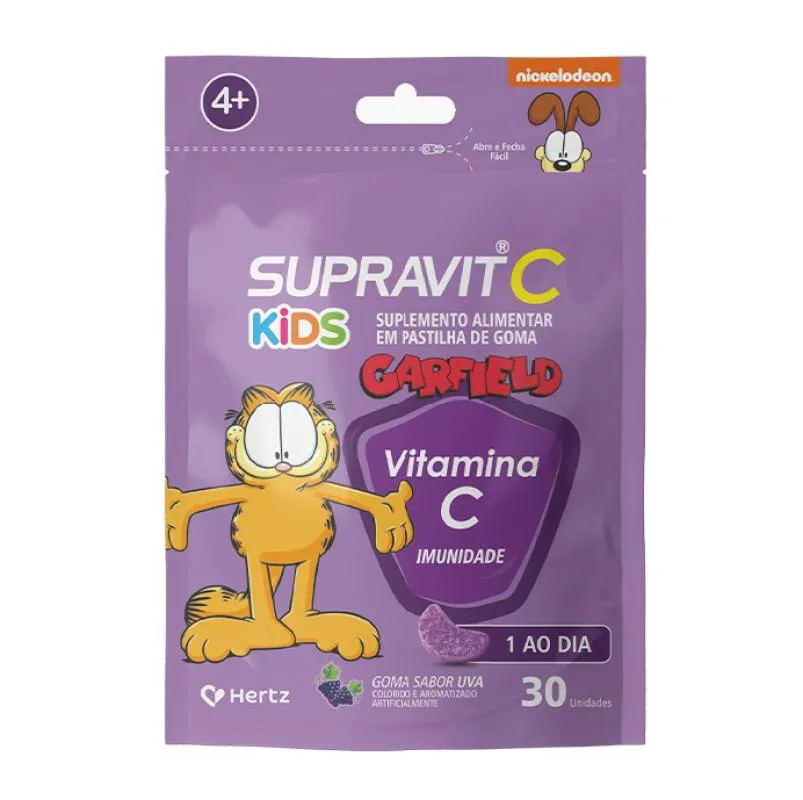 SUPRAVIT C KIDS SABOR UVA 30 GOMAS - KLEY HERTZ
