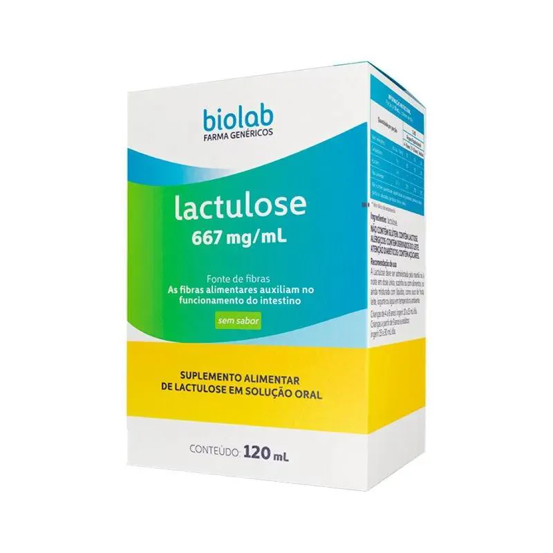 SUPLEMENTO ALIMENTAR LACTULOSE 120 ML - BIOLAB