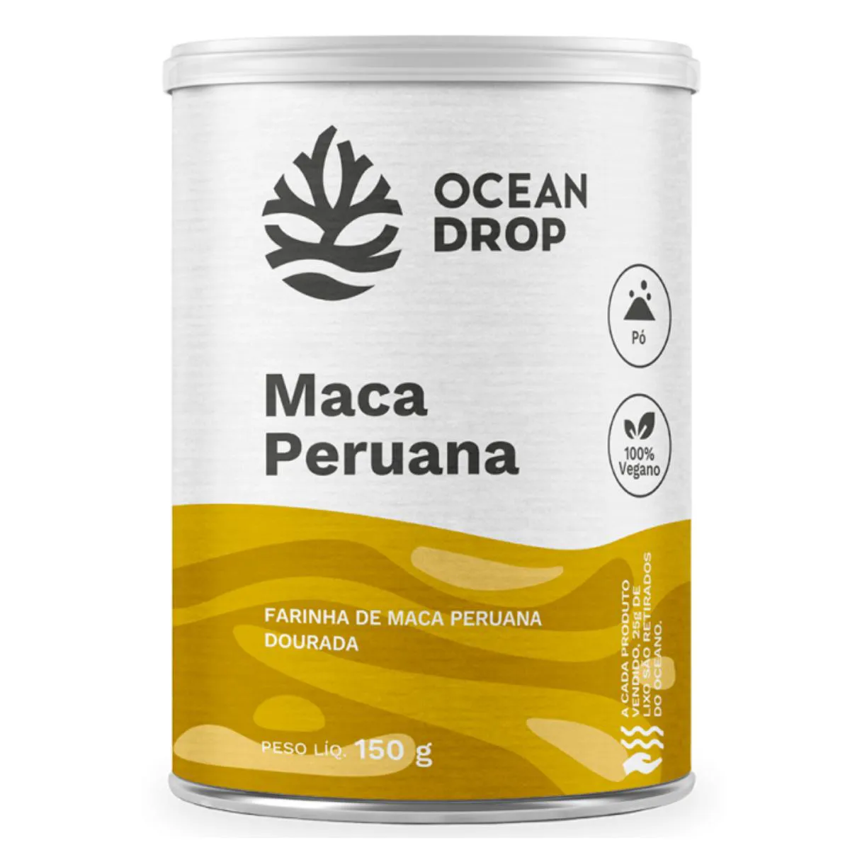FARINHA DE MACA PERUANA OCEAN DROP 150G SEM Sabor
