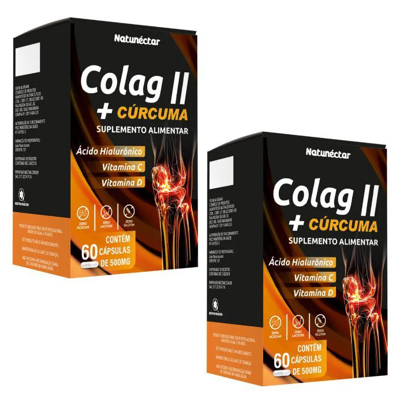 KIT COLAG II + CúRCUMA NATUNéCTAR 500MG – 2 UNID (120 CáPSULAS)