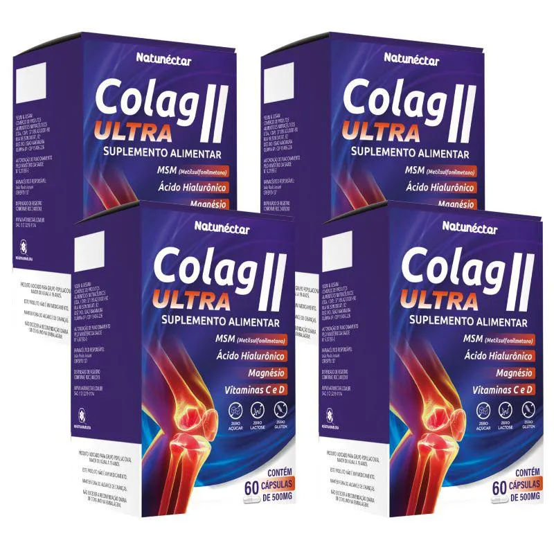 KIT COLAG II ULTRA NATUNéCTAR 500MG – 4 UNID (180 CáPSULAS)