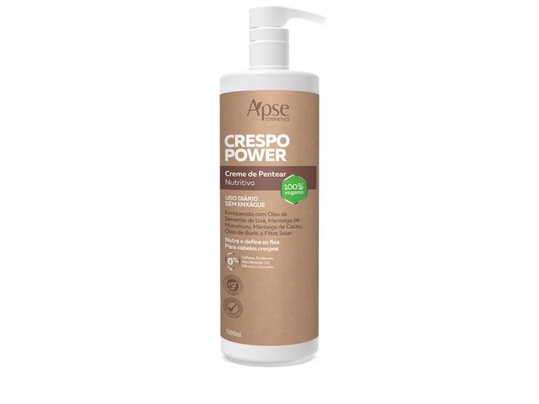 CREME DE PENTEAR APICE LINHA CRESPO POWER PROFISSIONAL 1000ML