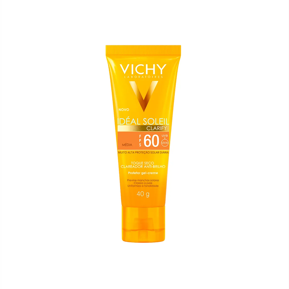 Protetor Solar Facial Vichy Idéal Soleil Clarify FPS 60 Média 40g