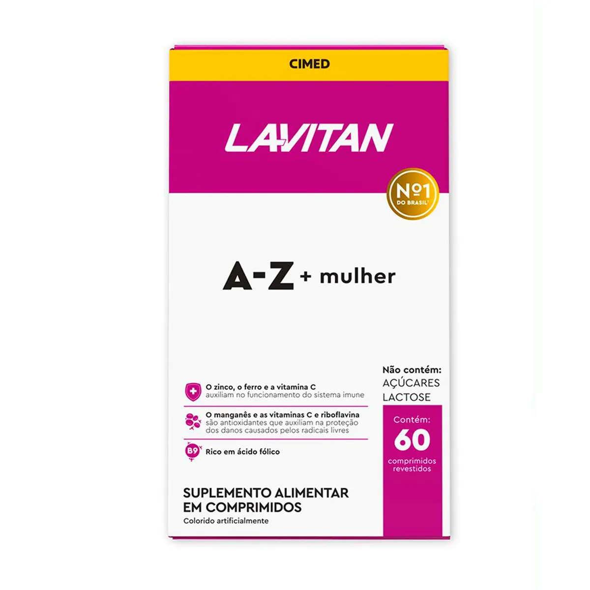 Polivitamínico Lavitan A-Z Mulher 60 Comprimidos