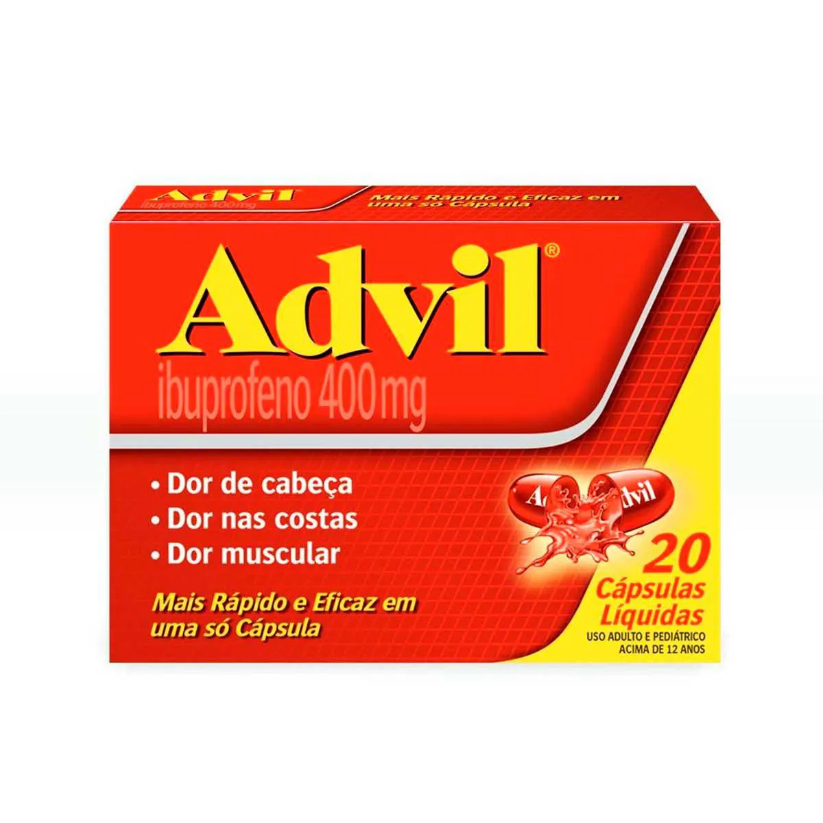 Advil Extra Alivio Ibuprofeno 400mg 20 cápsulas