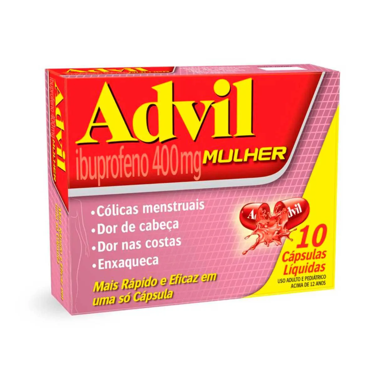 Advil Mulher Ibuprofeno 400mg 10 cápsulas