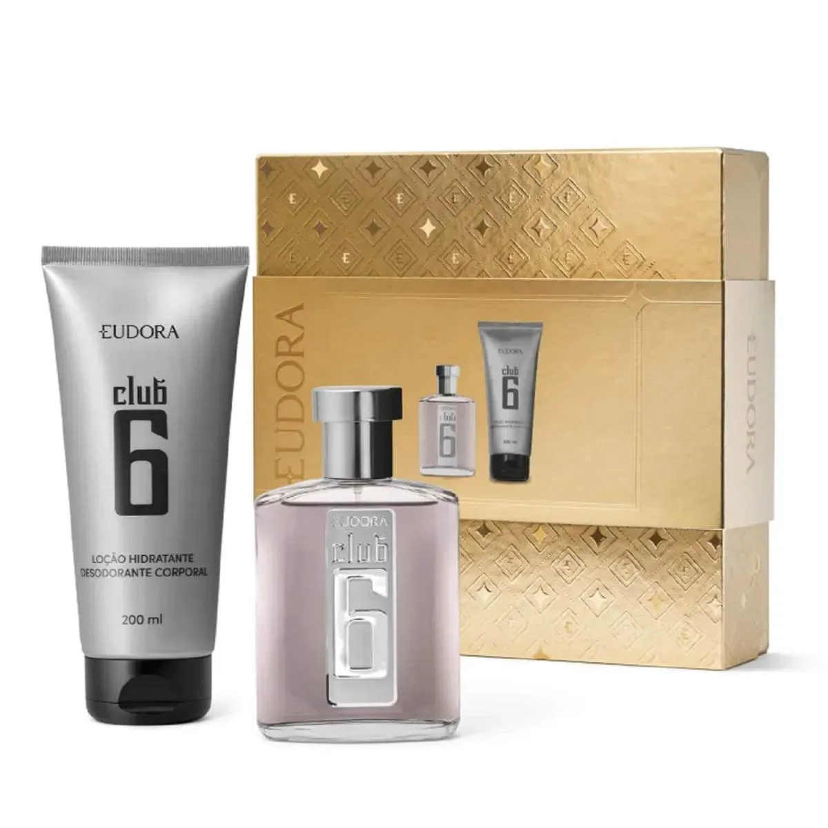 KIT CLUB 6 DEO COLôNIA 95ML + LOçãO DESODORANTE HIDRATANTE CORPORAL 200ML