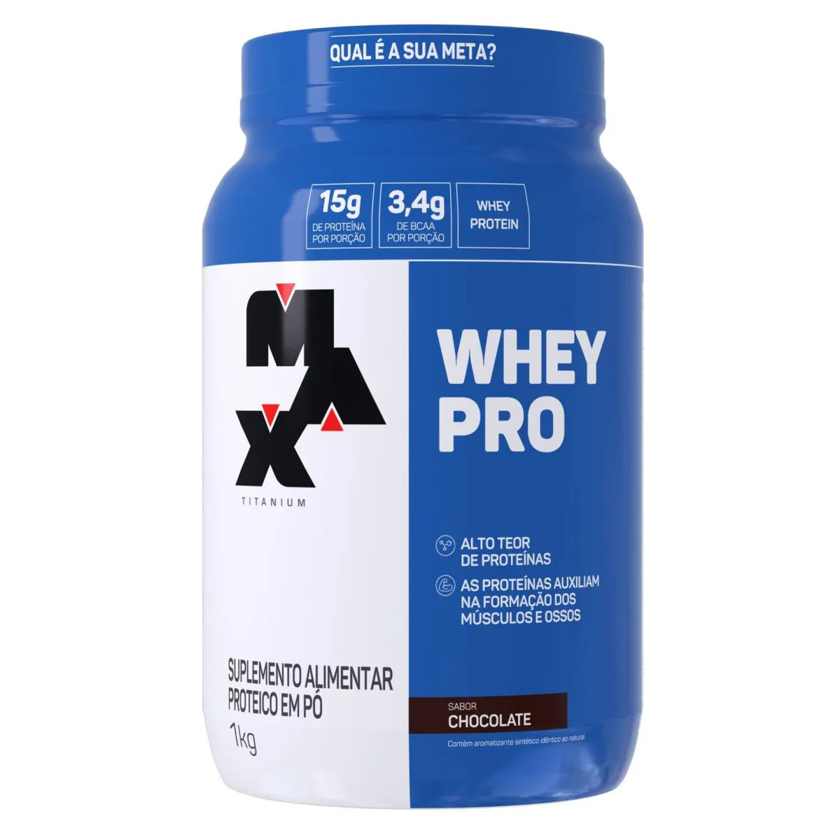 WHEY PRO 1KG PROTEIN POTE - SABOR CHOCOLATE - MAX TITANIUM