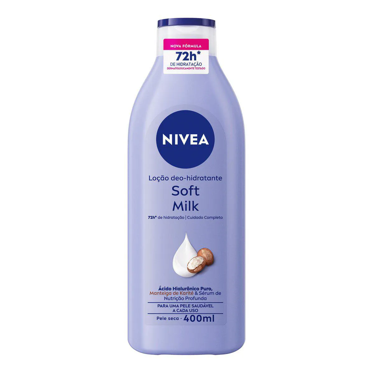 Hidratante Desodorante Nivea Soft Milk Pele Seca com 400ml