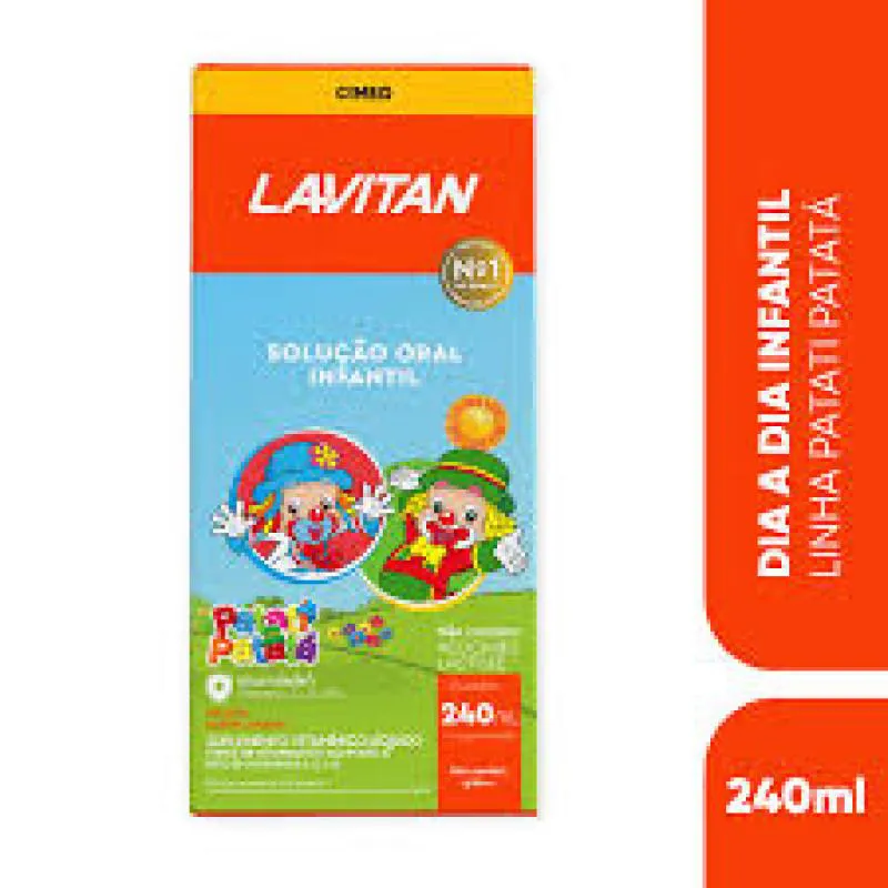 VITAMINA INFANTIL - LAVITAN - SOLUçãO ORAL LARANJA PATATI PATATA 240ML
