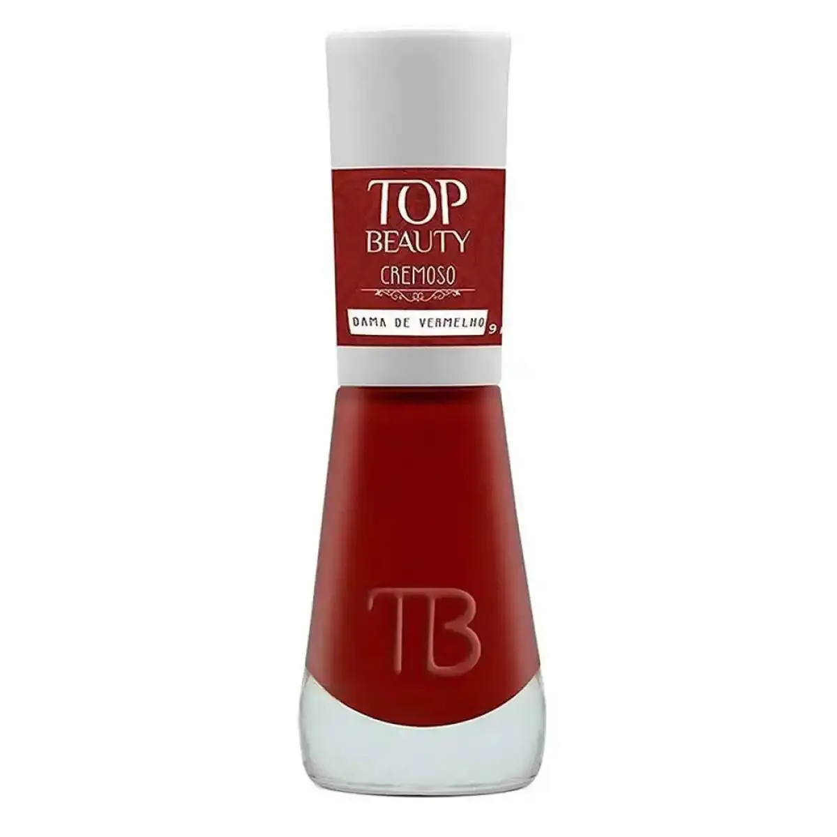 ESMALTE DAMA DE VERMELHO TOP BEAUTY 9ML
