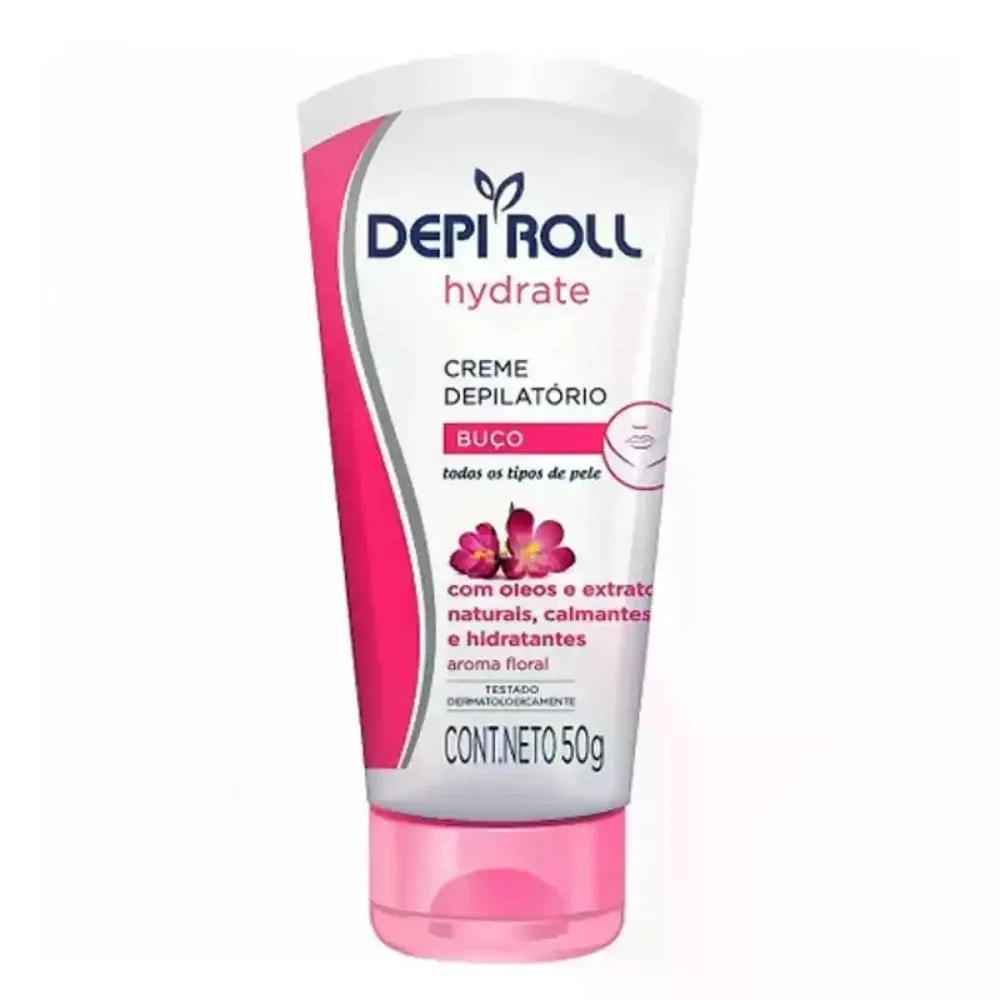 CREME DEPILATóRIO DE BUçO HYDRATE FLORAL DEPIROLL 50G