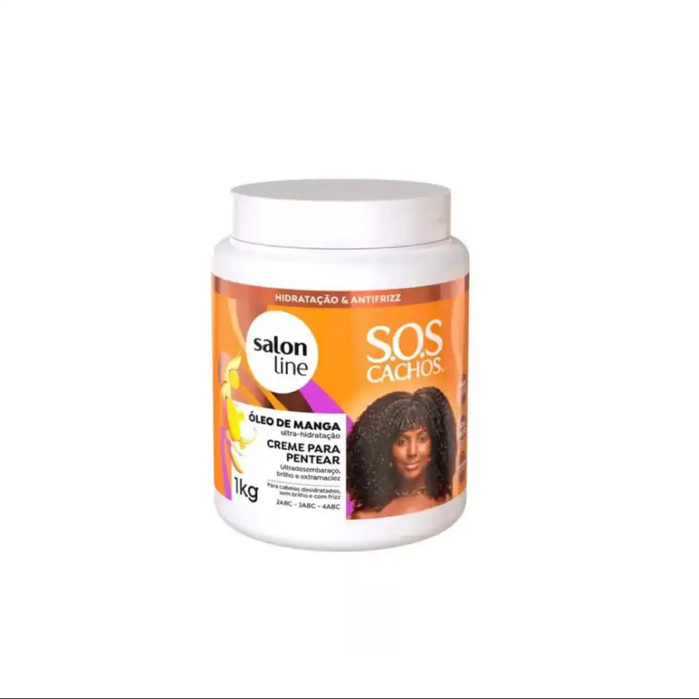 CREME DE PENTEAR SOS CACHOS ÓLEO DE MANGA SALON LINE 1KG