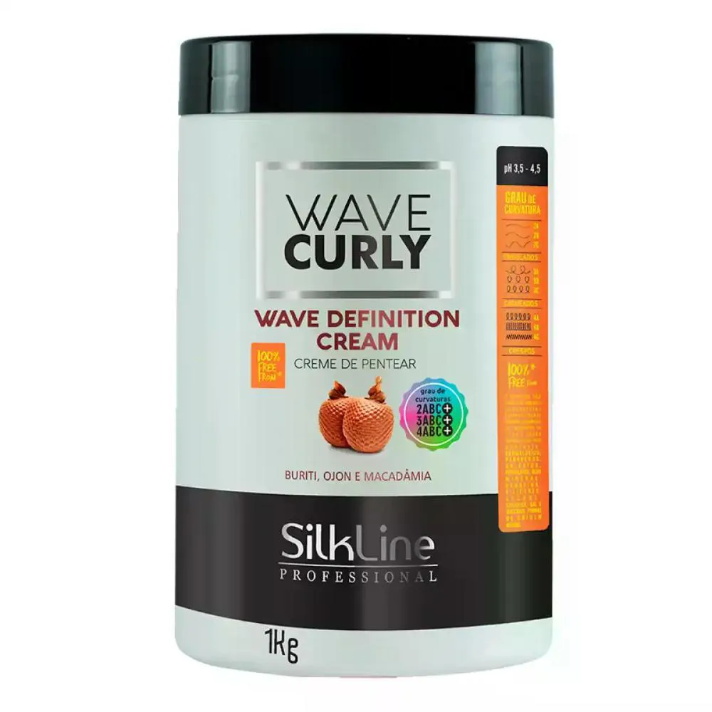 CREME DE PENTEAR WAVE CREAM BURITI SILKLINE 1KG