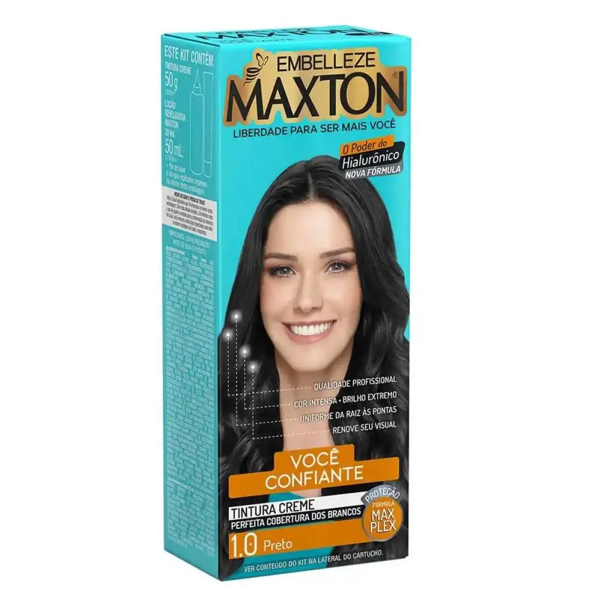 COLORAçãO 1.0 PRETO NATURAL MAXTON EMBELLEZE