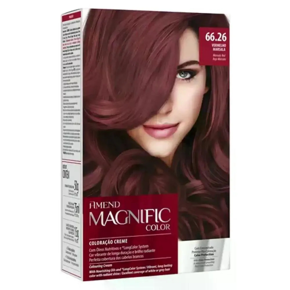 COLORAçãO CREME 66.26 MARSALA MAGNIFIC COLOR AMEND