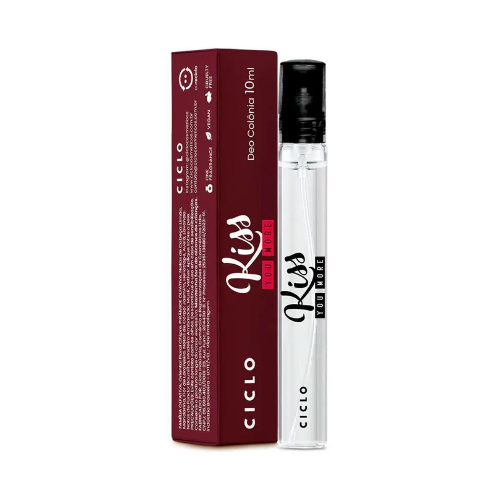 PERFUME DEO COLôNIA KISS YOU MORE CICLO 10ML