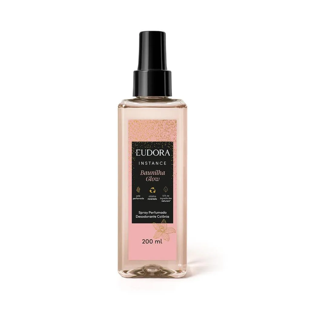 SPRAY PERFUMADO DESODORANTE COLôNIA INSTANCE BAUNILHA GLOW 200ML