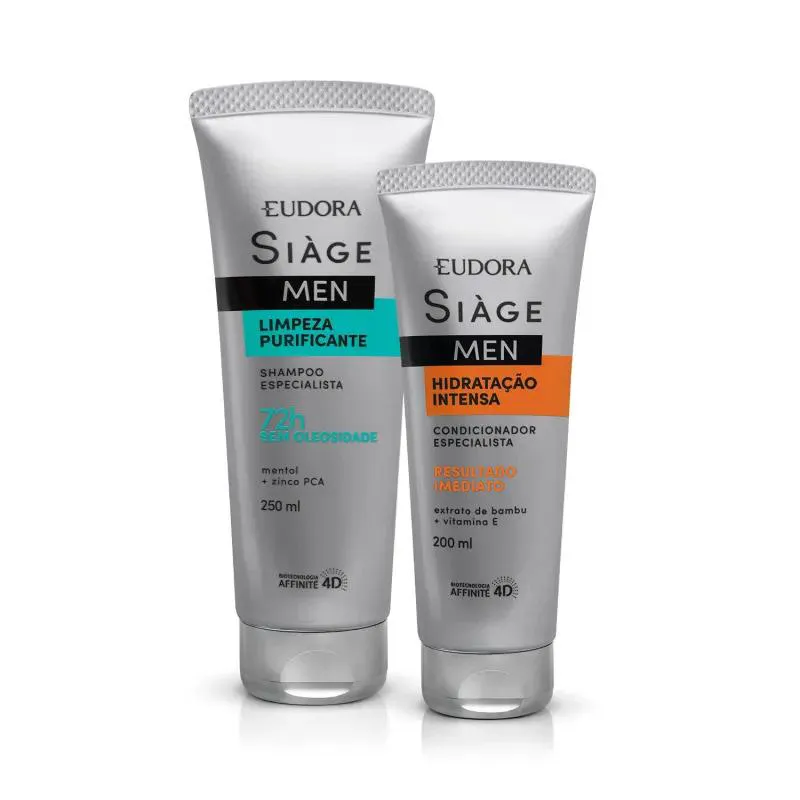 SIàGE MEN SHAMPOO LIMP. PURIFICANTE E COND. HIDR. INTENSA