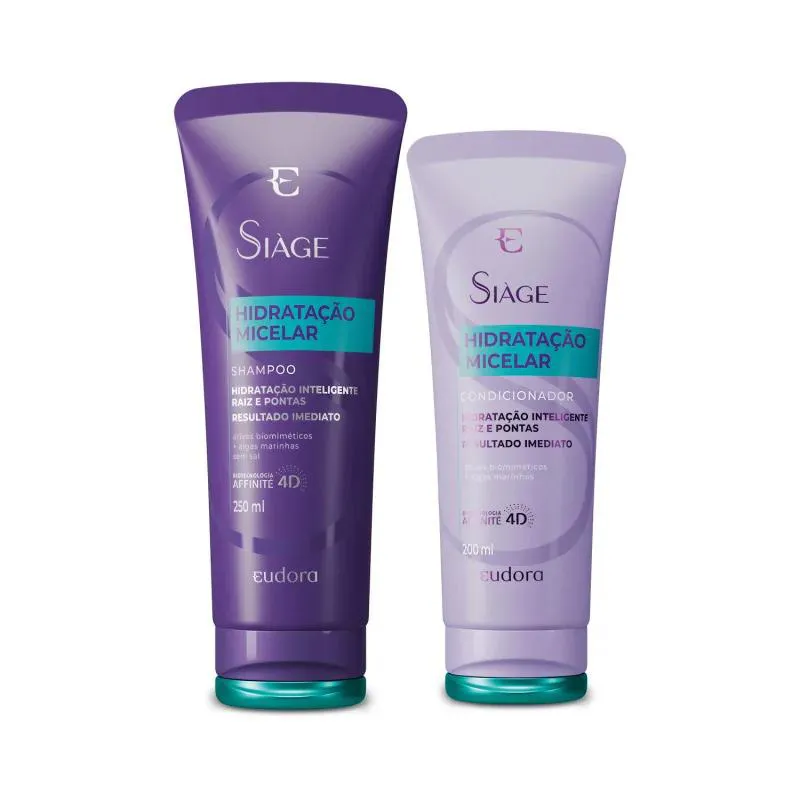 SIàGE HIDRATAçãO MICELAR SHAMPOO 250ML E CONDICIONADOR 200ML
