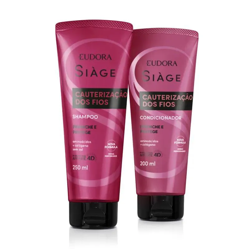 SIàGE CAUTERIZAçãO DOS FIOS SHAMPOO E CONDICIONADOR 200ML