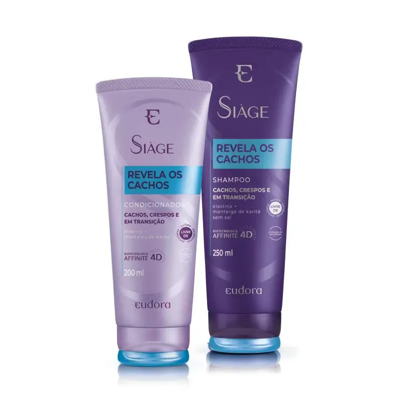 SIàGE REVELA OS CACHOS SHAMPOO 240ML + CONDICIONADOR 200ML