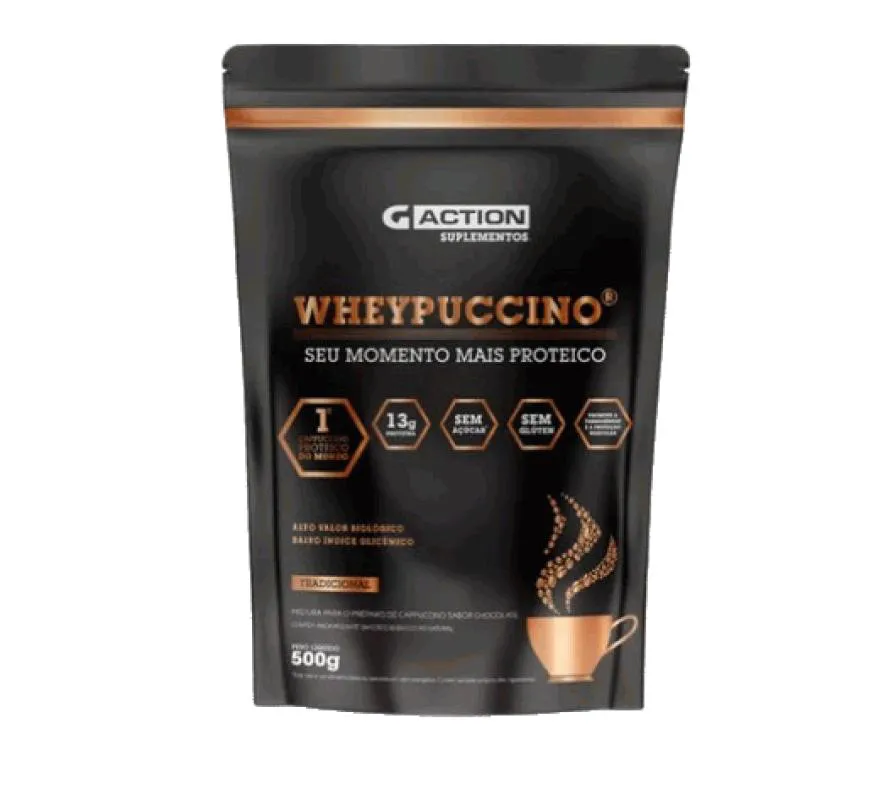 WHEYPUCCINO - SACHE (500G) - SABOR: TRADICIONAL