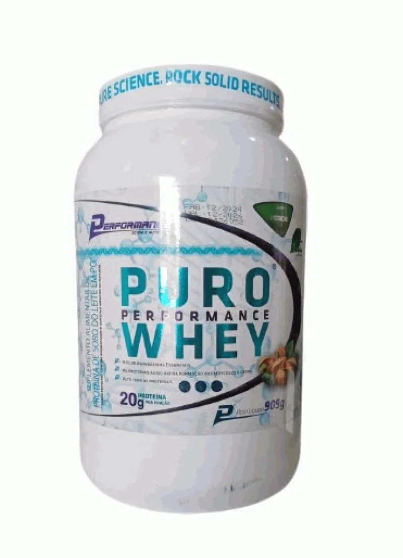 PURO PERFORMANCE WHEY (909G) - SABOR: PISTACHE