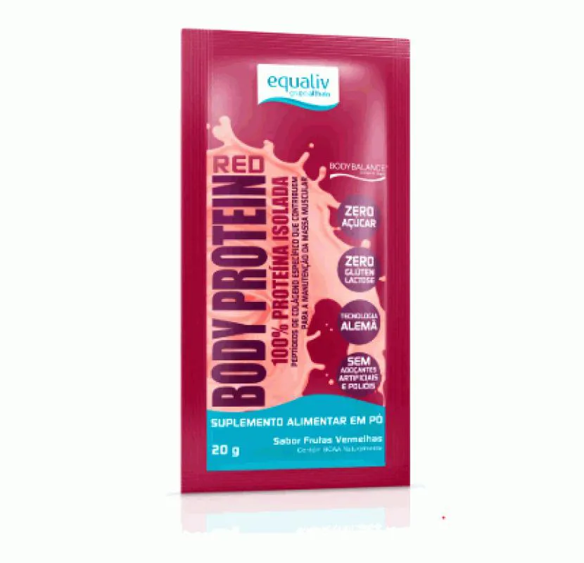 BODY PROTEIN SACHê (20G) - SABOR: FRUTAS VERMELHAS