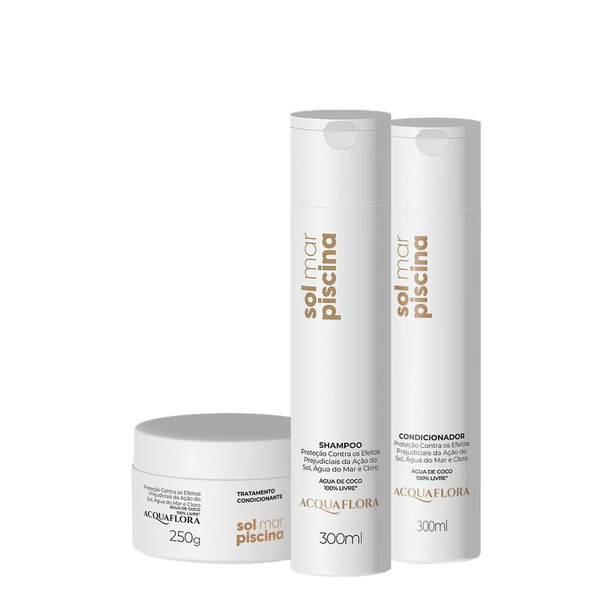 KIT ACQUAFLORA SOL MAR PISCINA HOME CARE (3 PRODUTOS)