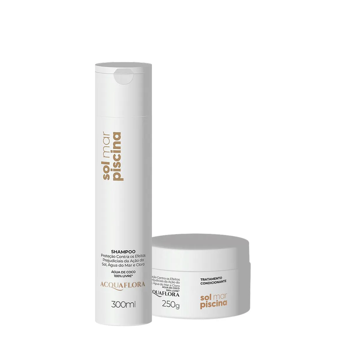 KIT ACQUAFLORA SOL MAR PISCINA SHAMPOO MáSCARA (2 PRODUTOS)