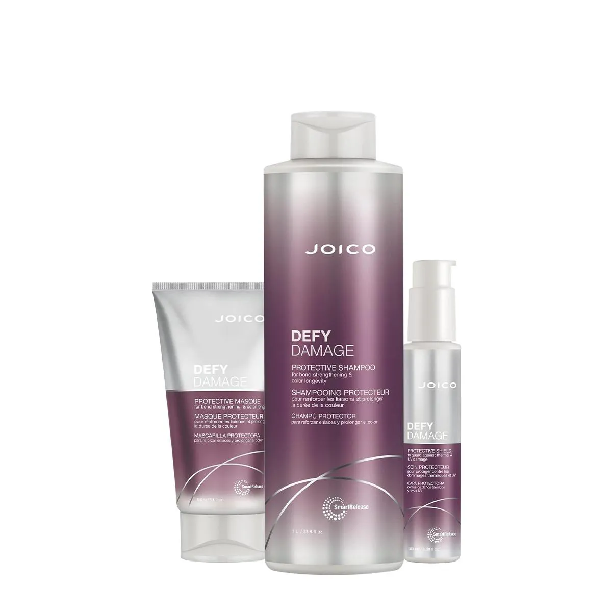 KIT JOICO DEFY DAMAGE SHAMPOO MáSCARA 150 PROTECTIVE (3 PRODUTOS)
