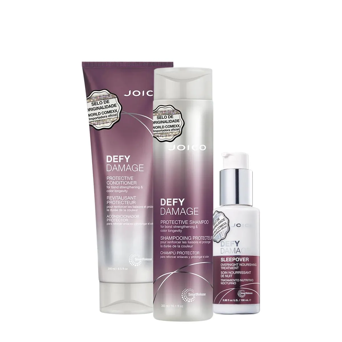 KIT JOICO DEFY DAMAGE PROTECTIVE DUO LEAVE-IN (3 PRODUTOS)