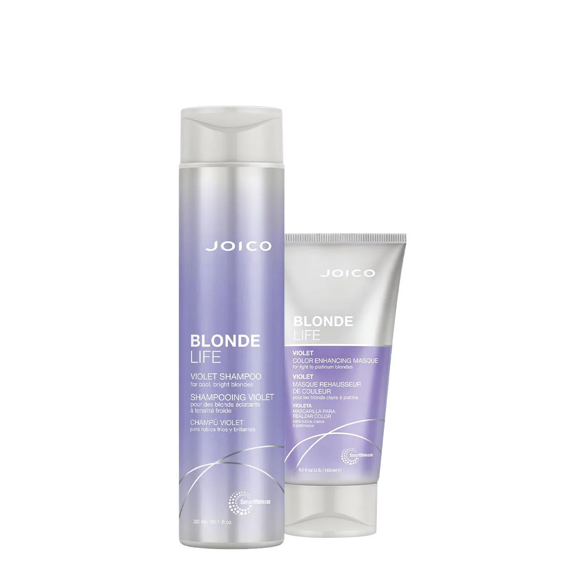 KIT JOICO BLONDE LIFE VIOLET SMART RELEASE SHAMPOO MáSCARA (2 PRODUTOS)