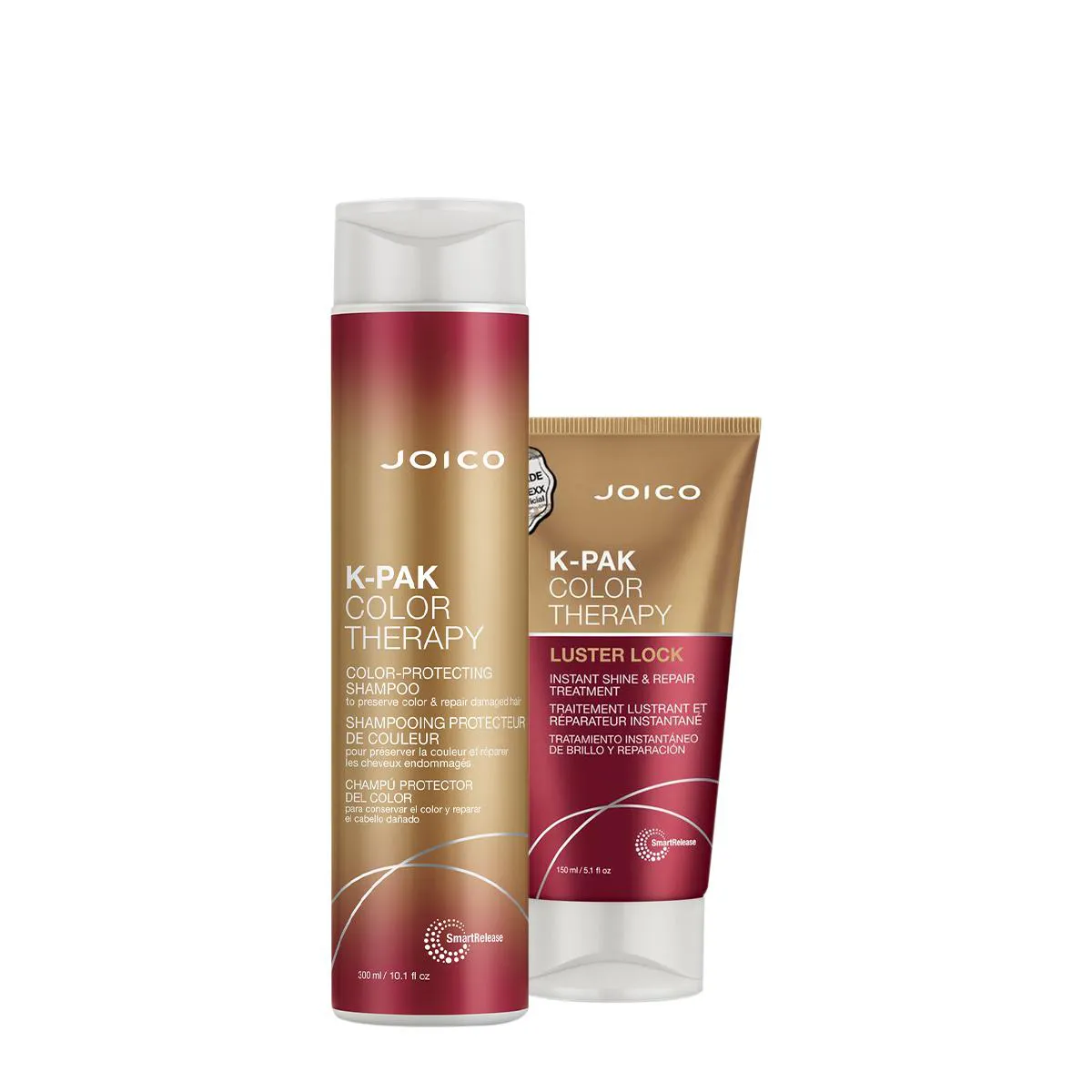 KIT K-PAK COLOR THERAPY SMART LUSTER LOCK SHAMPOO MáSCARA (2 PRODUTOS)