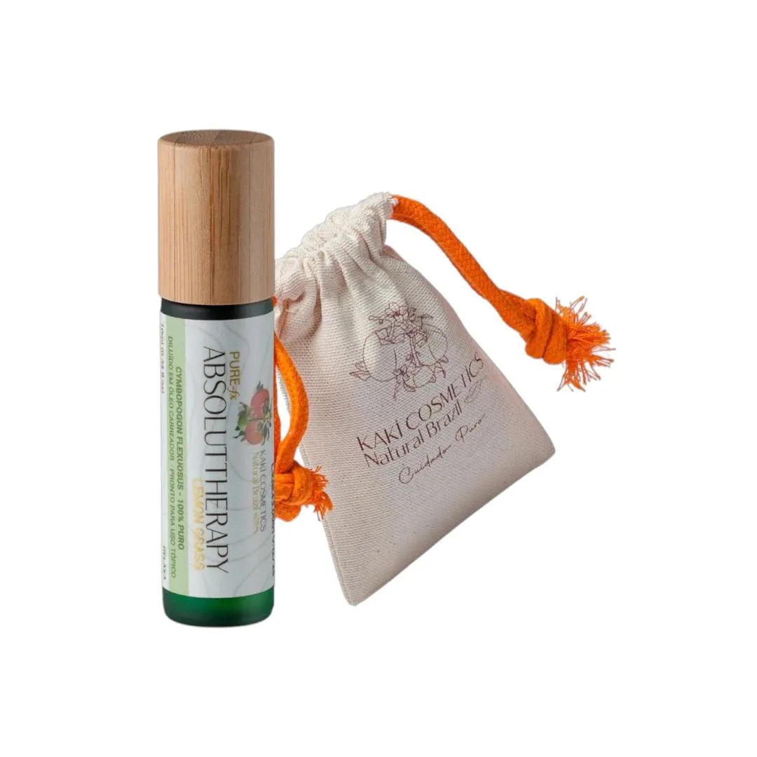 KIT ÓLEO ESSENCIAL CAPIM-LIMãO  + BOLSA DE ALGODãO