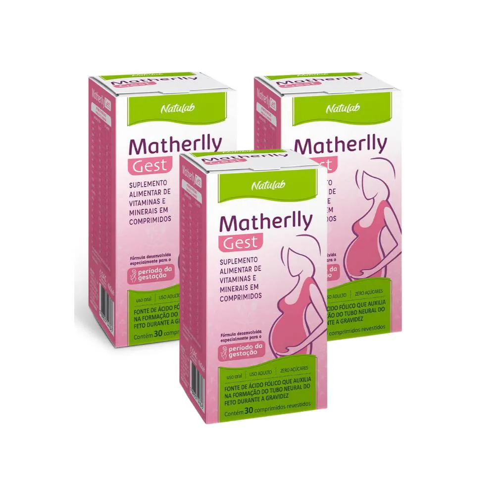 KIT 3 MATHERLLY GEST - 30 CPR - NATULAB