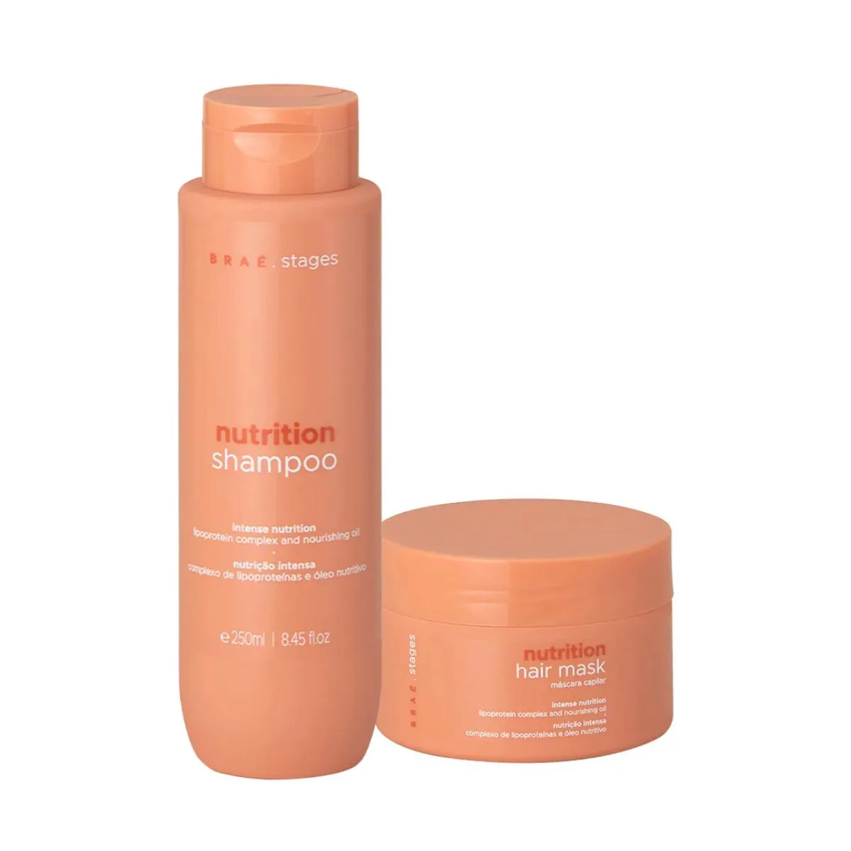 KIT BRAé STAGES NUTRITION - SHAMPOO 250ML + MáSCARA 200G