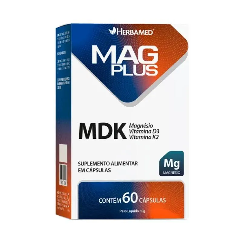 SUPLEMENTO MAG PLUS MDK 60 CáPSULAS - HERBAMED