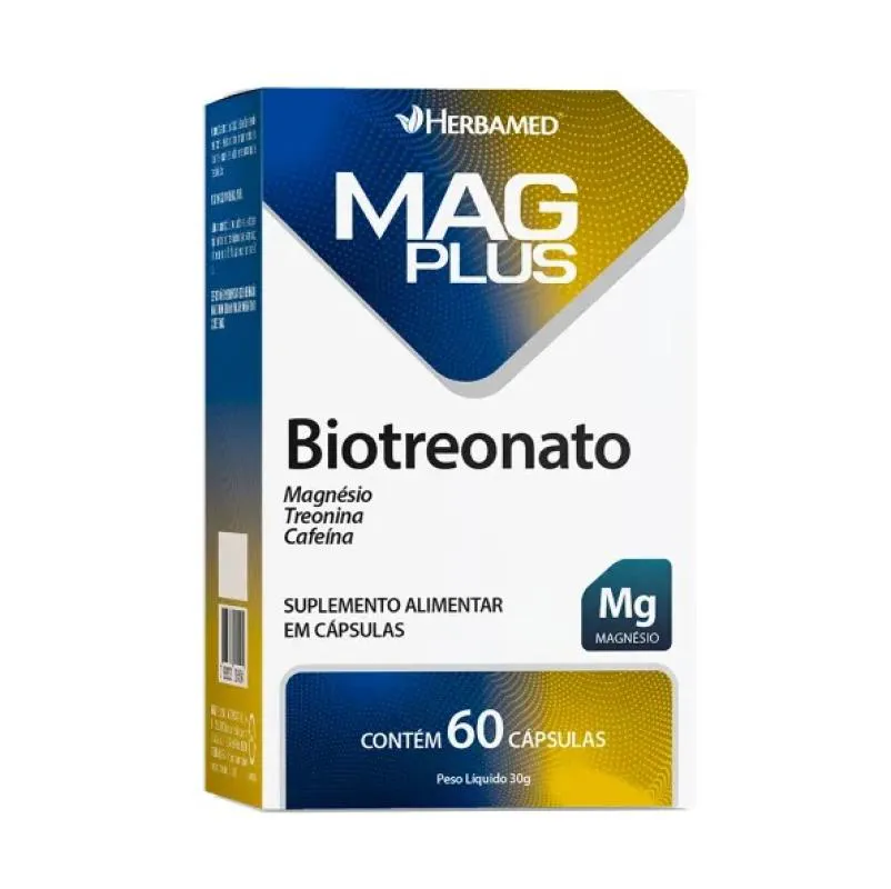 SUPLEMENTO MAG PLUS BIOTREONATO 60 CáPSULAS - HERBAMED