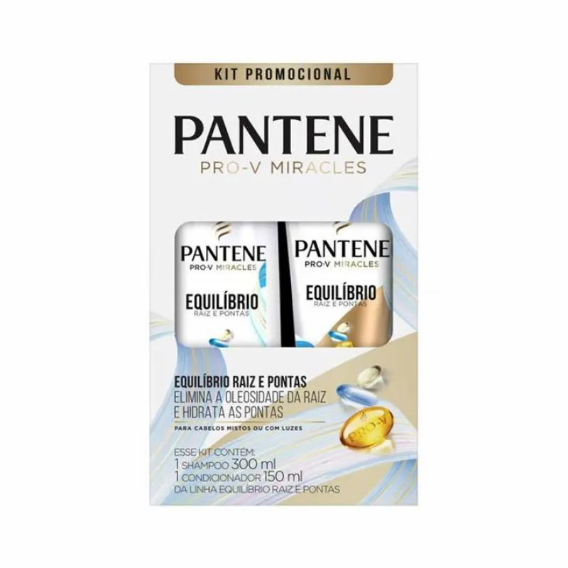 KIT PANTENE SHAMPOO 300ML + CONDICIONADOR 150ML EQUILIBRIO