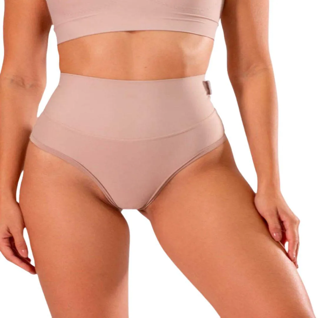 CALCINHA MODELADORA CóS MéDIO FIO DUPLO 333602 - MODELLESKIN Xxpp Nude