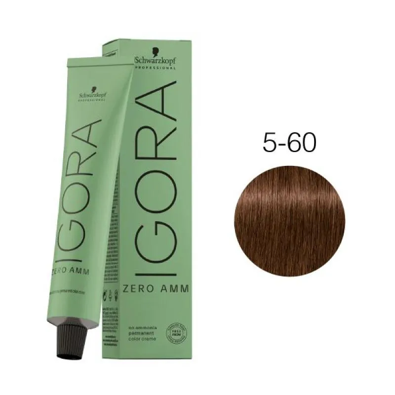 SCHWARZKOPF IGORA ZERO AMM 5-60 CASTANHO CLARO MARROM
