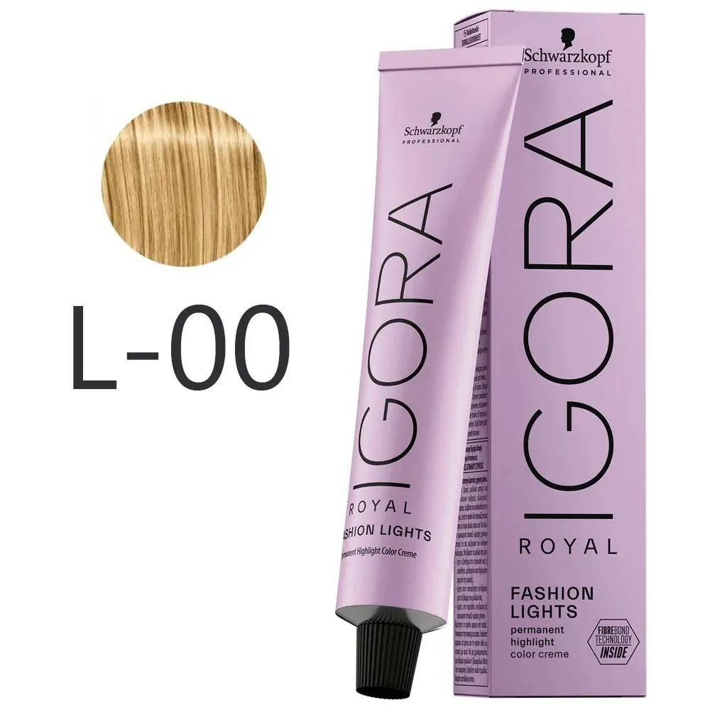 COLORAçãO IGORA ROYAL IR - L-00 FASHION LIGHTS NATURAL 60ML SCHWARZKOPF