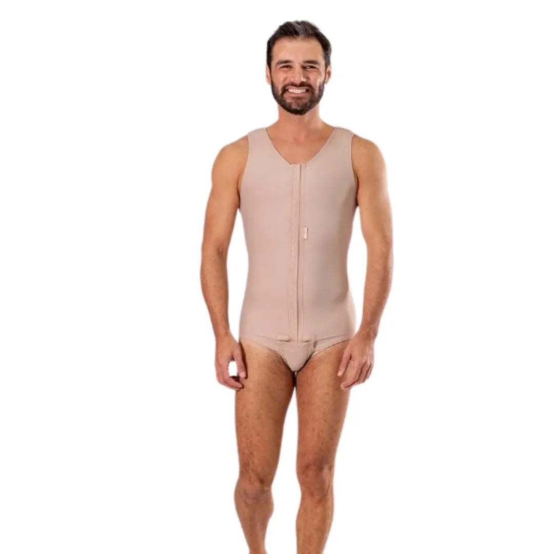 CINTA PóS CIRURGICA BODY MASCULINA EMANA 84008 - MODELLESKIN P Preto