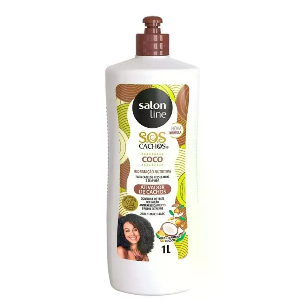 ATIVADOR DE CACHOS COCO SOS CACHOS SALON LINE 1L