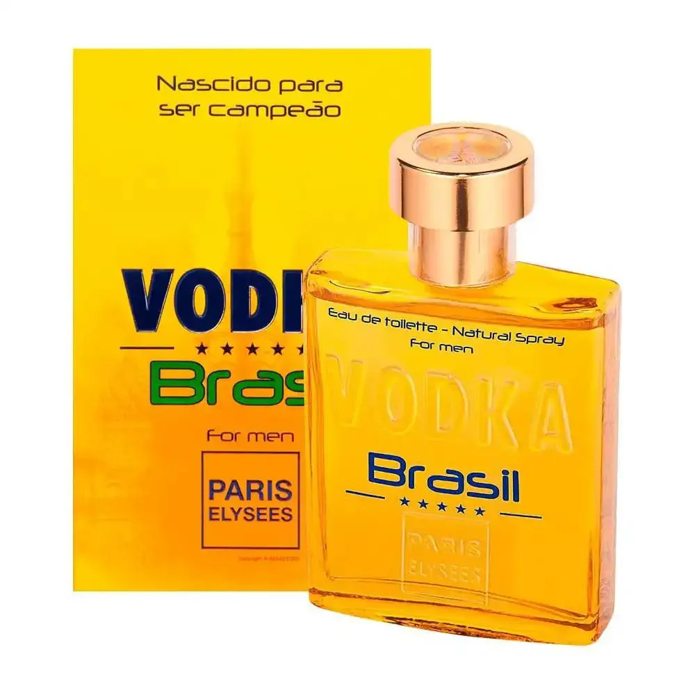 DEO COLôNIA VODKA BRASIL AMARELO PARIS ELYSEES 100ML