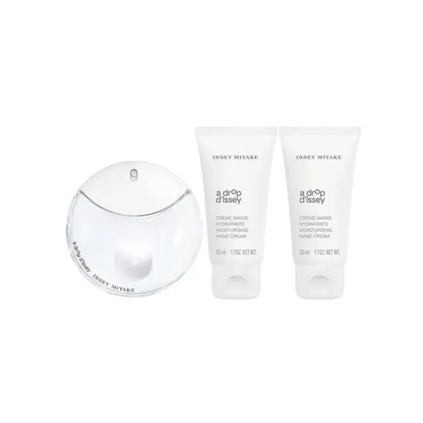 KIT A DROP D'ISSEY  EDP 50ML + 02 CREME PARA AS MÃOS 50ML