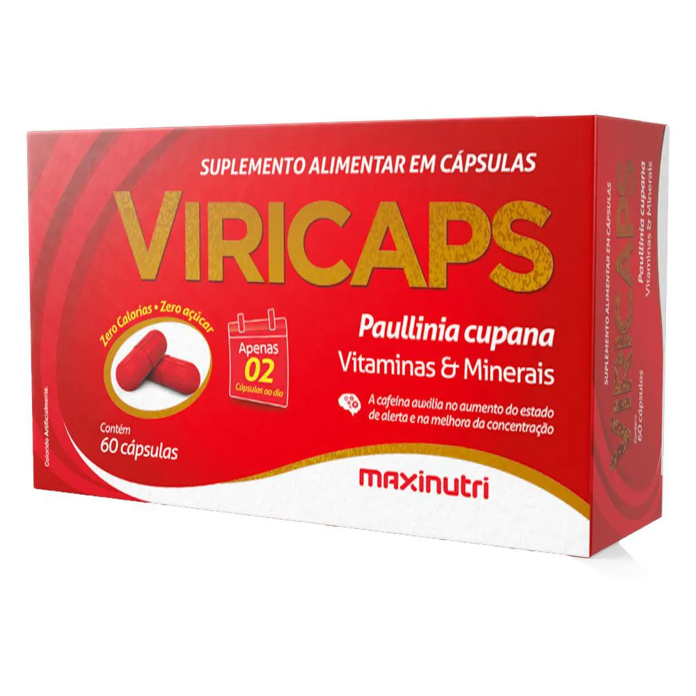 VIRICAPS POLIVITAMíNICO 100% IDR 60 CáPSULAS MAXINUTRI